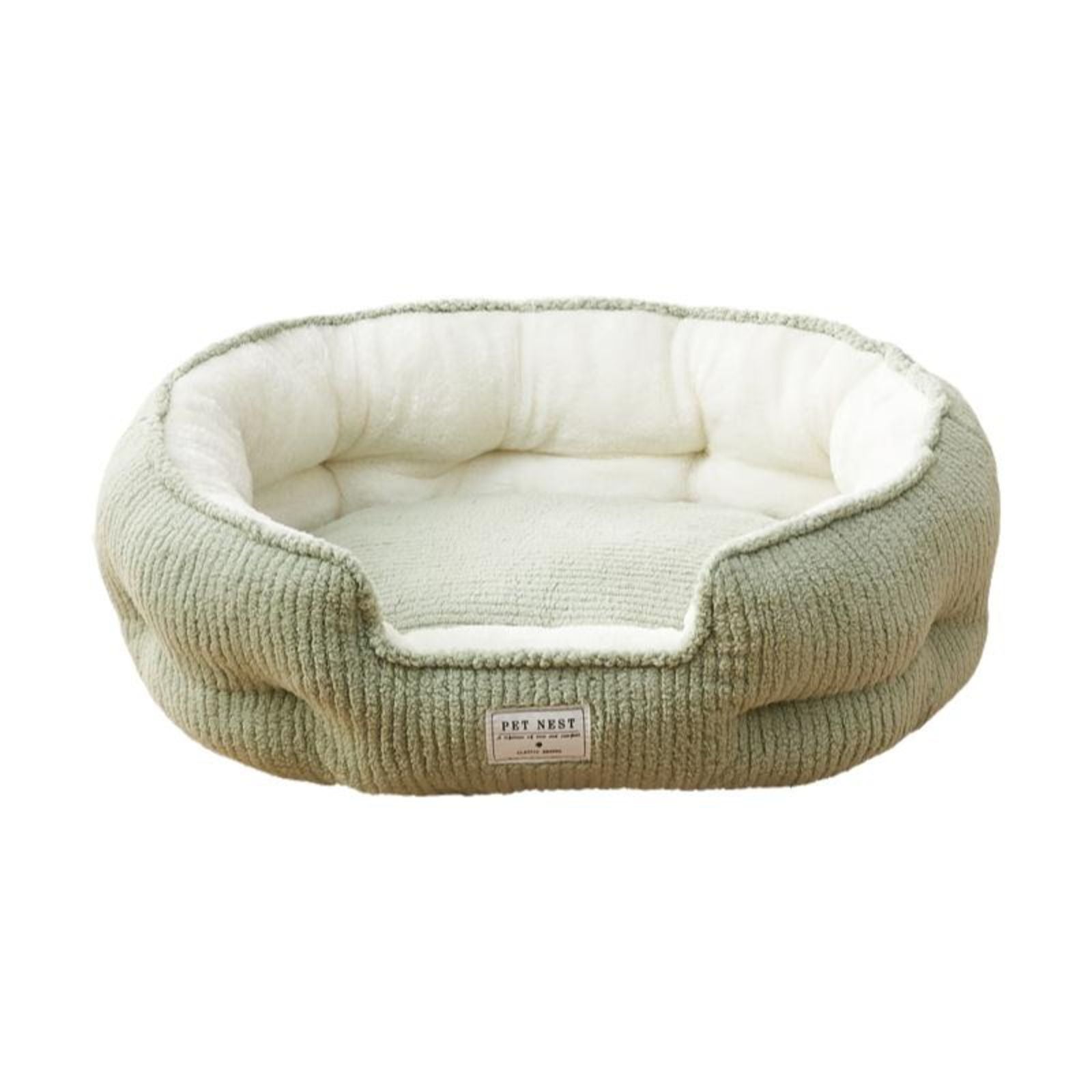 Pet Bed, Cozy Dog & Cat Bed, Plush, Calming, Washable