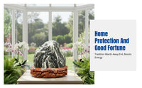 Natural Taishan Stone, Original Feng Shui Stone, Protector for Home, Indoor Outdoor Decor, Fortune Shift, Random Design