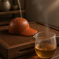 Baseball Cap-Shaped Tea Infuser Strainer Earthen Finish Yixing Tea Strainer Kitchenware