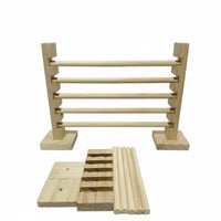 Wooden Bunny Jump Bar Sturdy & Long-Lasting Adjustable Rabbit Hurdle