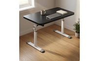 Manual Height-Adjustable Desk Wide Base Feet Hand Crank Desk