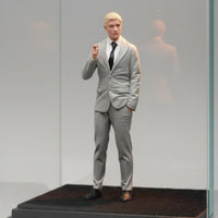 1/18 Scale Leader Figure Collectible Vintage Design Male Character Miniature Gift Professional Motif Man Figurine for Desk