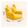 Children's Lazy Sofa Cute Bear Ear Design Toddler Beanbag Armchair for Toddlers
