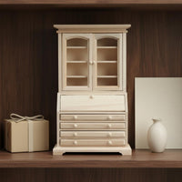 Wooden Dollhouse Sideboard Functional Drawers and Doors 1:12 Scale Cabinet