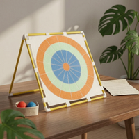 Stickysphere Aiming Surface Board Hand-Vision Coordination Game Set Easy Setup