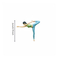 3 Pieces 1:64 Stretching Figurines Vivid Poses Pilates Model Figure Fine