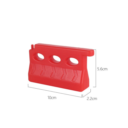 20 Pieces 1:24 Road Barrier Molded Road Barrier V-Pattern Texture Model Scenery for Diorama