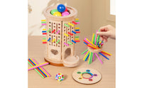 Wooden Balance-Stick Game Interactive Educational Balance Game Tabletop