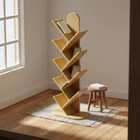 Tree-Shaped Dollhouse Shelf Playhouse Toy 1:12 Scale Book Rack for Collectors