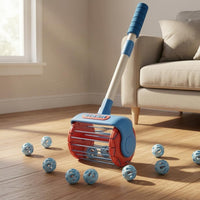 Vacuum-Style Push Toy Wheeled Push-and-Roll Cart Toy Rattling for Children