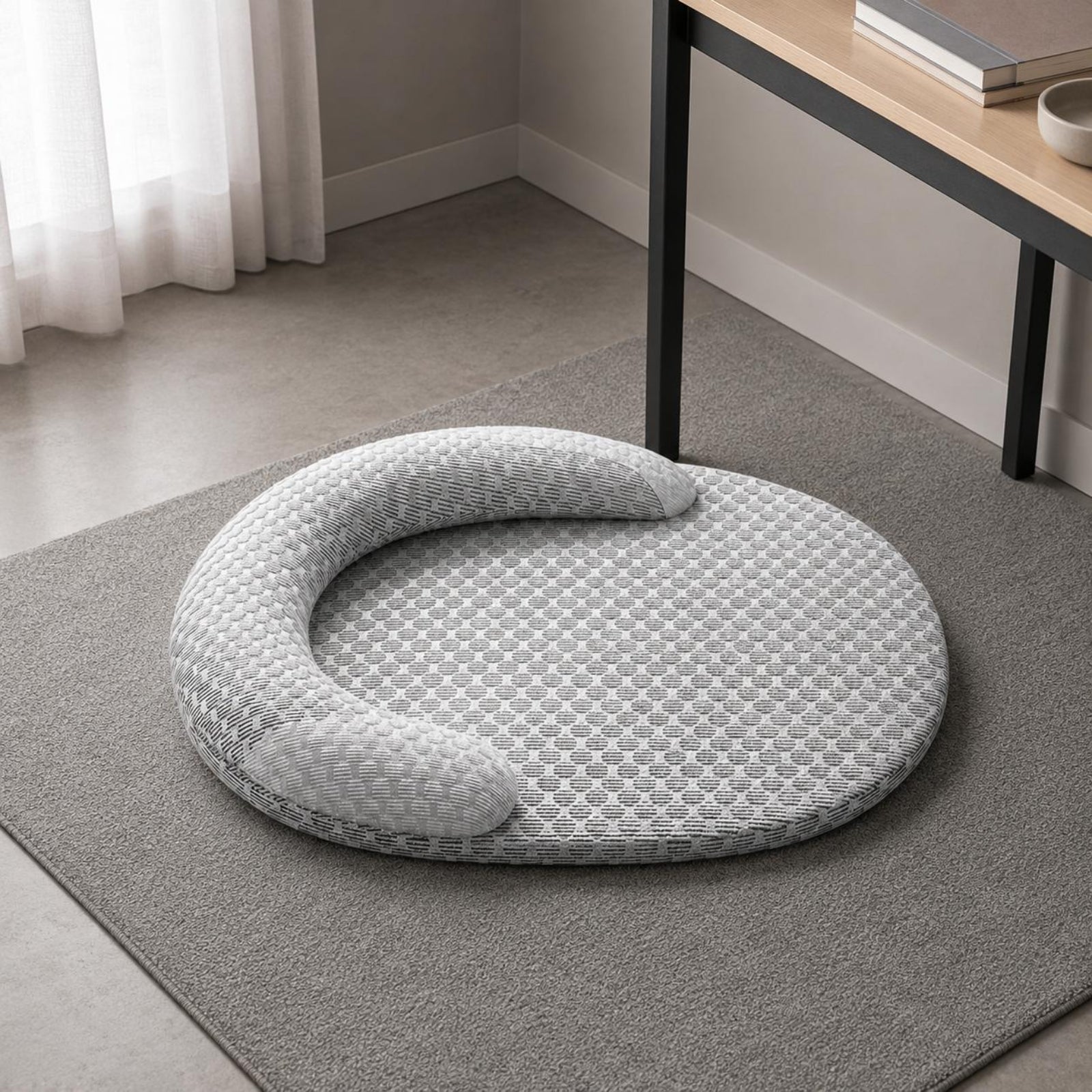 Cooling Pet Bed Mat Raised Rim Pet Cooling Mat Cushioned