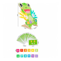 Frog Arithmetic Board Math Manipulatives Kids Learning Playset Educational
