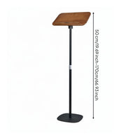 Adjustable Book Holder Versatile Floor Book Stand Stable Base Standing Books Holder for Students, Study
