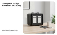 PSA Card Display Box Shockproof Graded Card Storage Box PSA Slab Case Moisture-Resistant Carbon Fiber Finish for Travel
