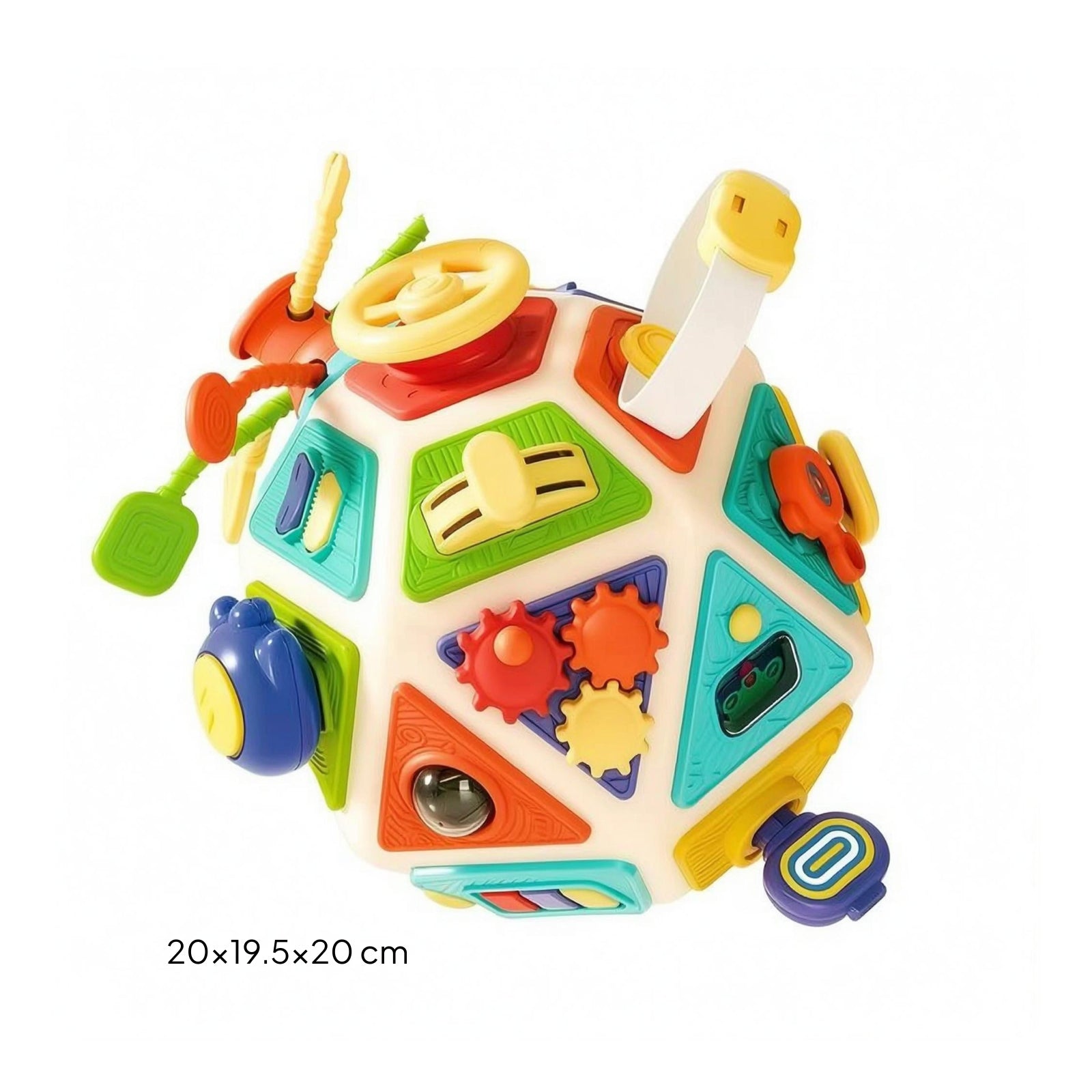 Polyhedron Activity Toy Hard Plastic Multisided Baby Activity Toy 3D