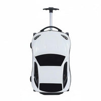 Kids Car Shaped Luggage Telescopic Handle Child's Sit on Suitcase Lightweight 3D Cartoon Car Suitcase for Young Children, Vacation, Airport