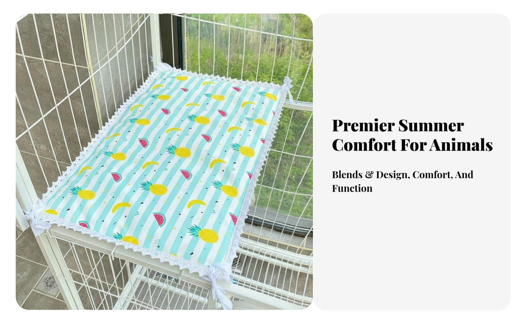 automaticallyCooling Pet Mat throughout the year Use Woven Cooling Lounger Breathable for Indoors
