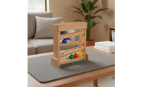 Educational Ball Track Fine Motor Skills Visual Tracking Toy Wooden Balls Color Sorting Ball Toy for 1-3 Year Olds