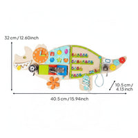Wooden Wall Mounted Activity Panel Hand-Eye Coordination Training for Toddlers