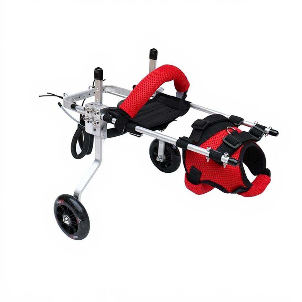 Adjustable wheelchair for disabled cats
