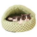 Insulated cat cave bed for warmth