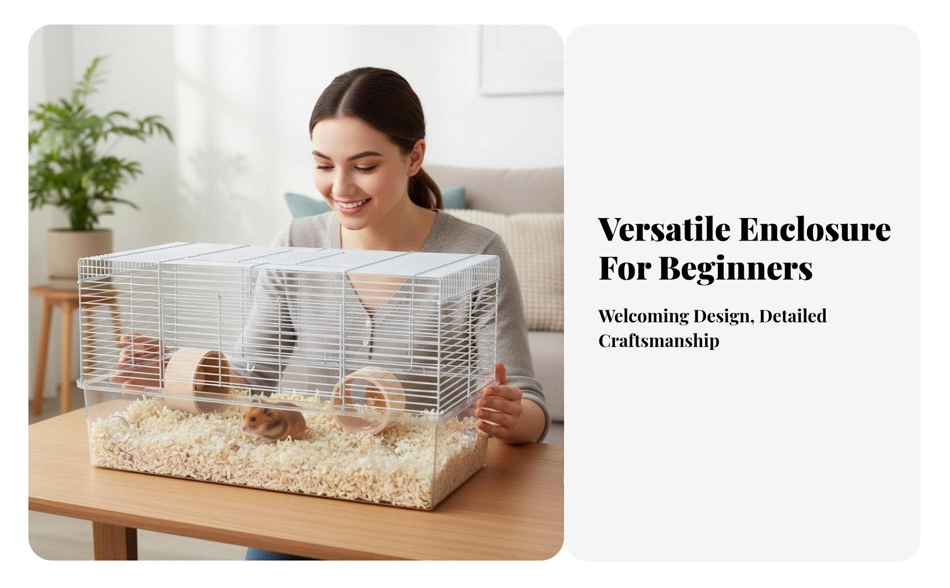 Transparent Hamster Villa secureresistant Small Pet enclosure Easy to Clean for Children