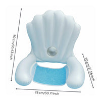 Inflatable Pool Chair Foldable Floating Water Floating Lounger Portable