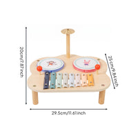 Four-in-Single Drum and Xylophone Toy Early Education Young Child Xylophone Drum