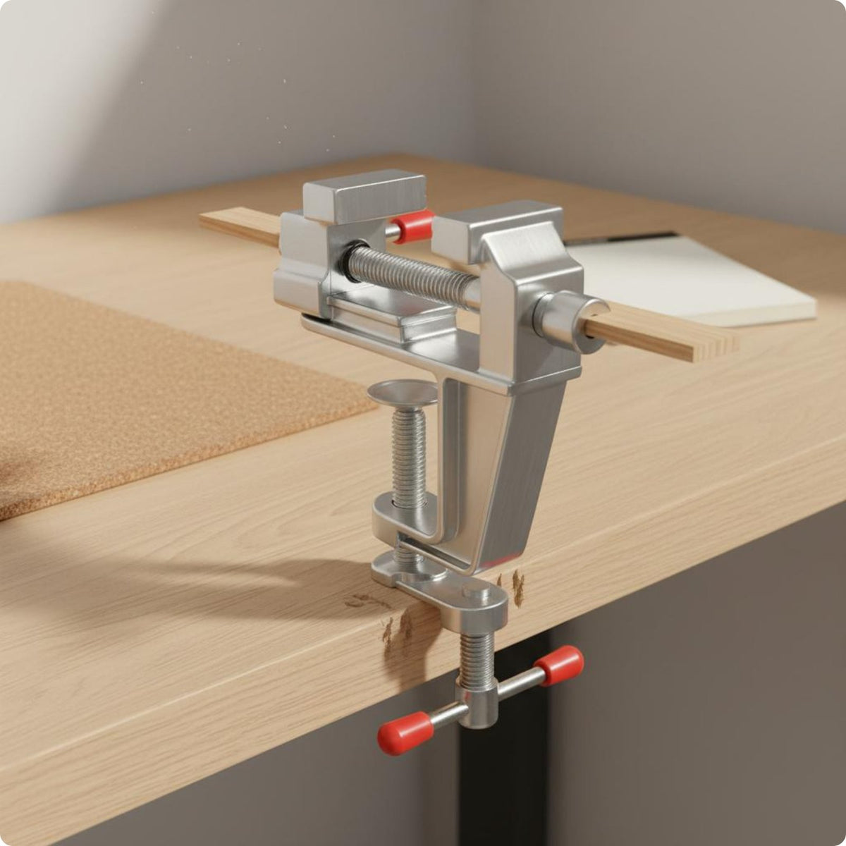 Aluminum Mini Vise Compact Mini Bench Vise Non-Slip Gripping Surfaces