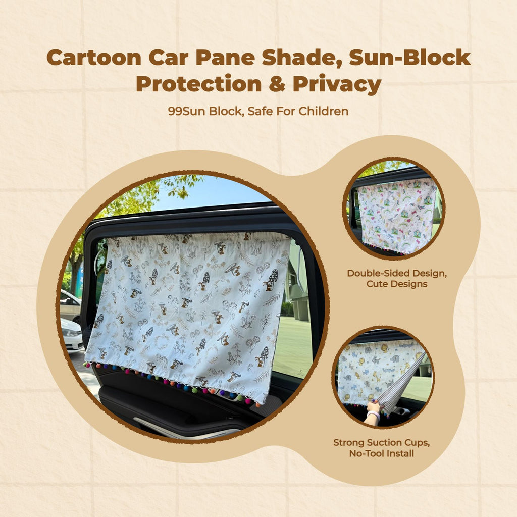 Car window shade, sun protection, privacy screen, infant side window sun block, easy installation, universal fit