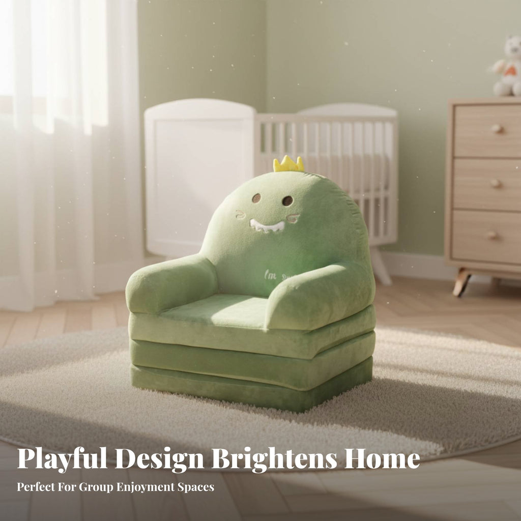 transformable Flip-Open Sofa Soft Fabric children's Furniture for Bedroom, Parents