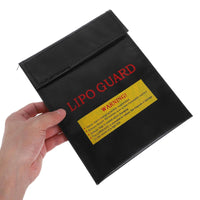 2 Pieces Explosionproof Battery Pouch Heat Resistant Fireproof Lipo Bag