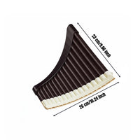 Curved Pan Flute Easy to Learn C Key Pan Flute Educational Tool Student Panpipes for Students, Beginners, School, Music Class