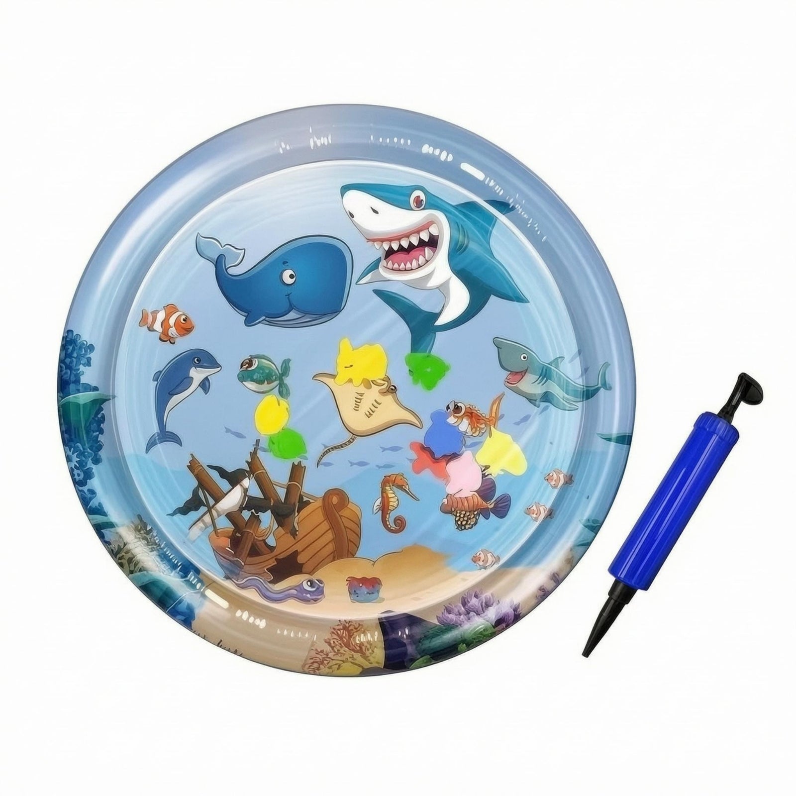 Inflatable Pet Cooling Mat Raised Rim Pet Care Product Item Smooth Printed
