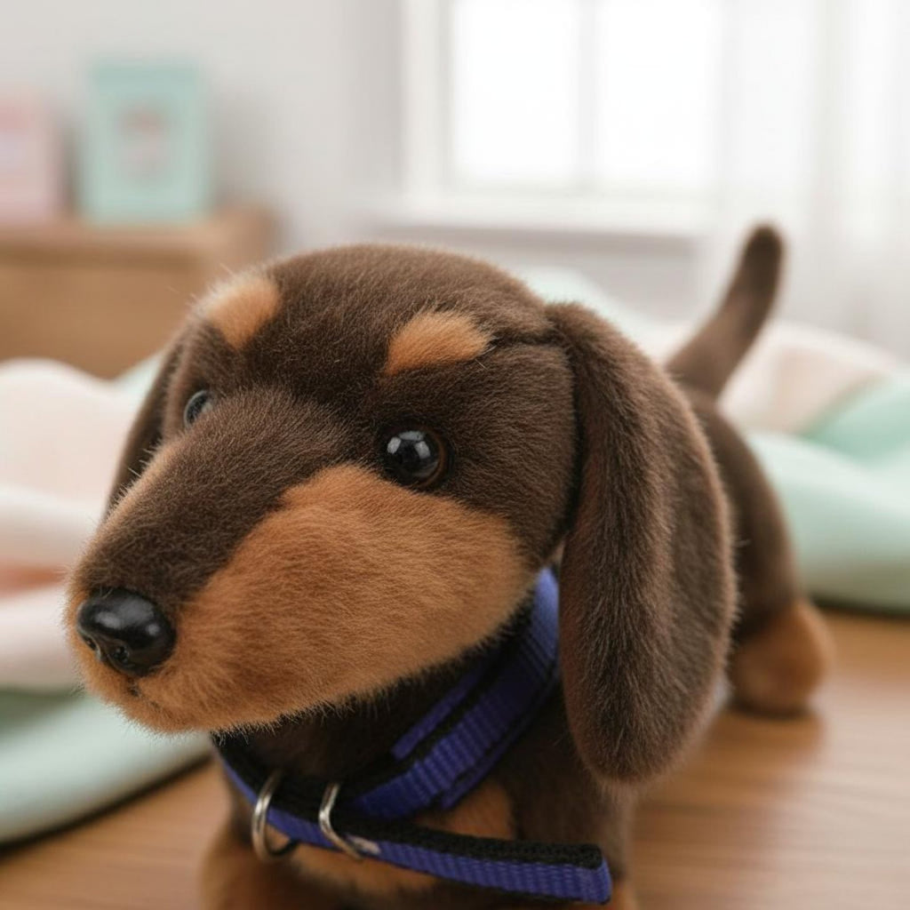 Dachshund Stuffed Toy Cartoon Look Stuffed Dachshund Gift Idea for Children