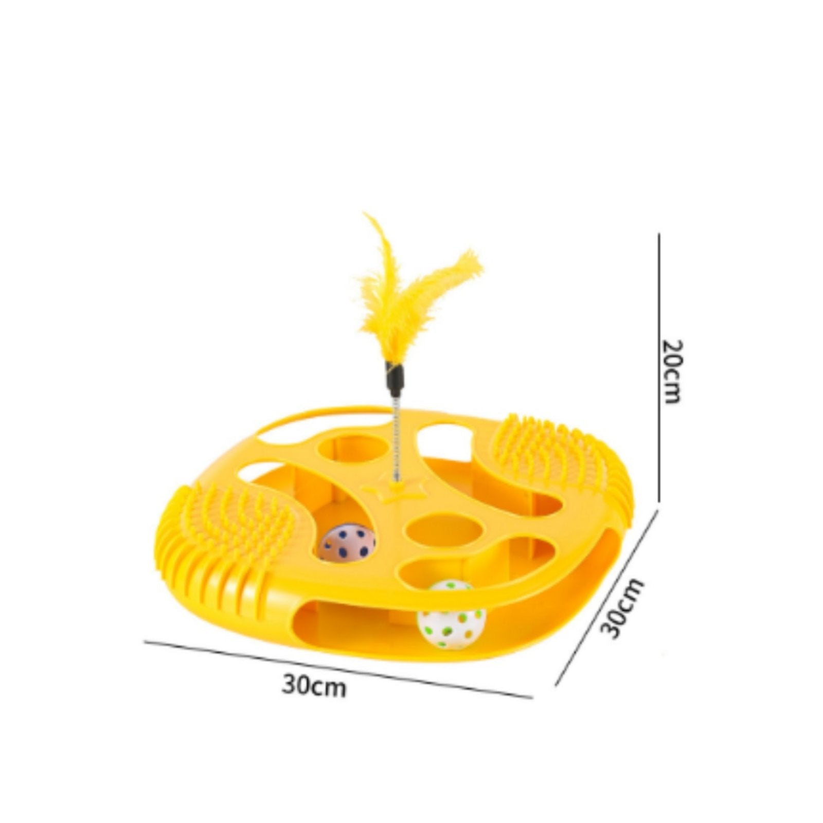 Cat Interactive Toy with Feather Sturdy Material for Cats