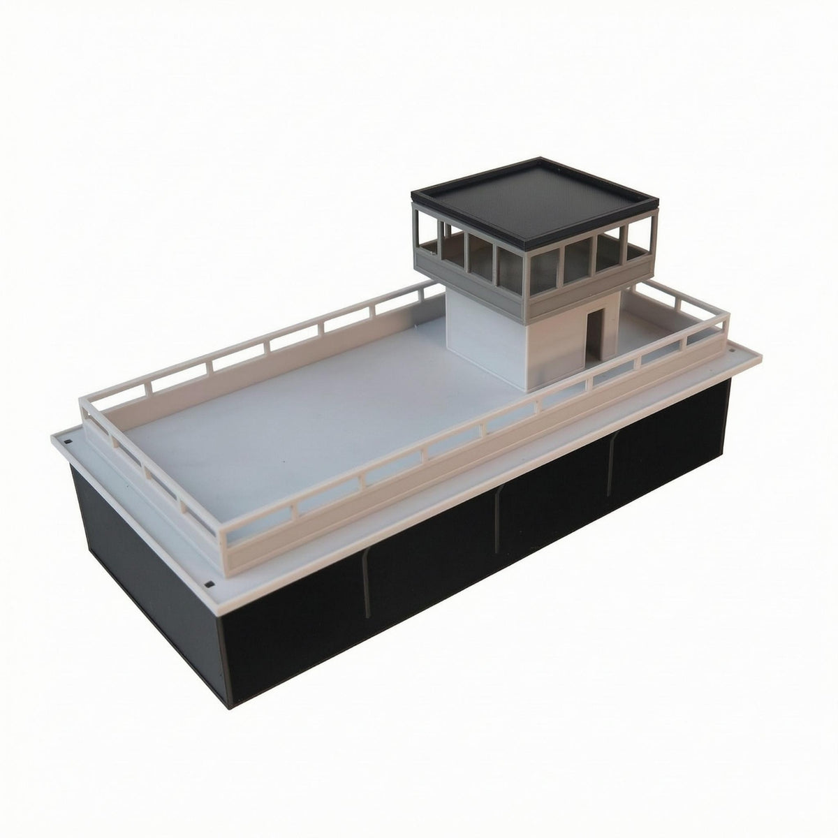 Garage Building Model Geometric Design Toy Display Realistic Details