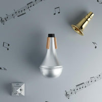 Trumpet Practice Mute Cork Pads Sound Dampener for Offstage Warmup