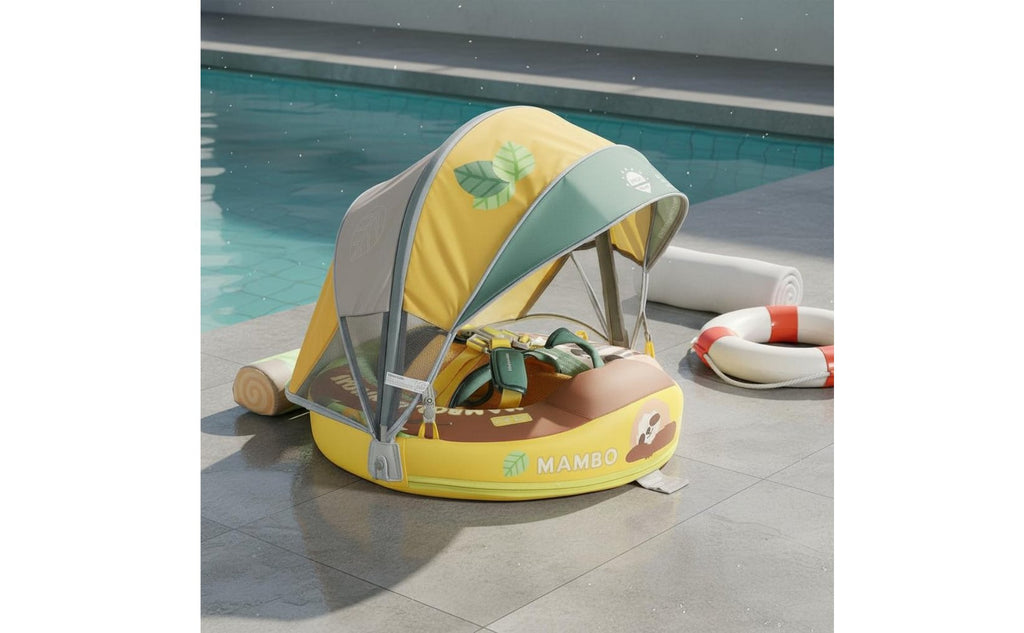 Infant Buoy Float with Sun Cover Portable Travel Design for Babies