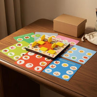 Memory Chess Game Pattern Recognition Wooden Memory Matching Game