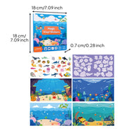 Reusable Sticker Book Educational Quiet Book Easy to Peel for Home