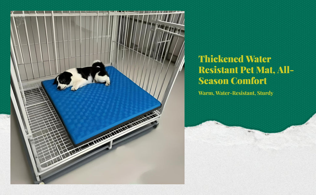 Water-Resistant Orthopedic Dog Crate Pad Non-Slip Foam Mat