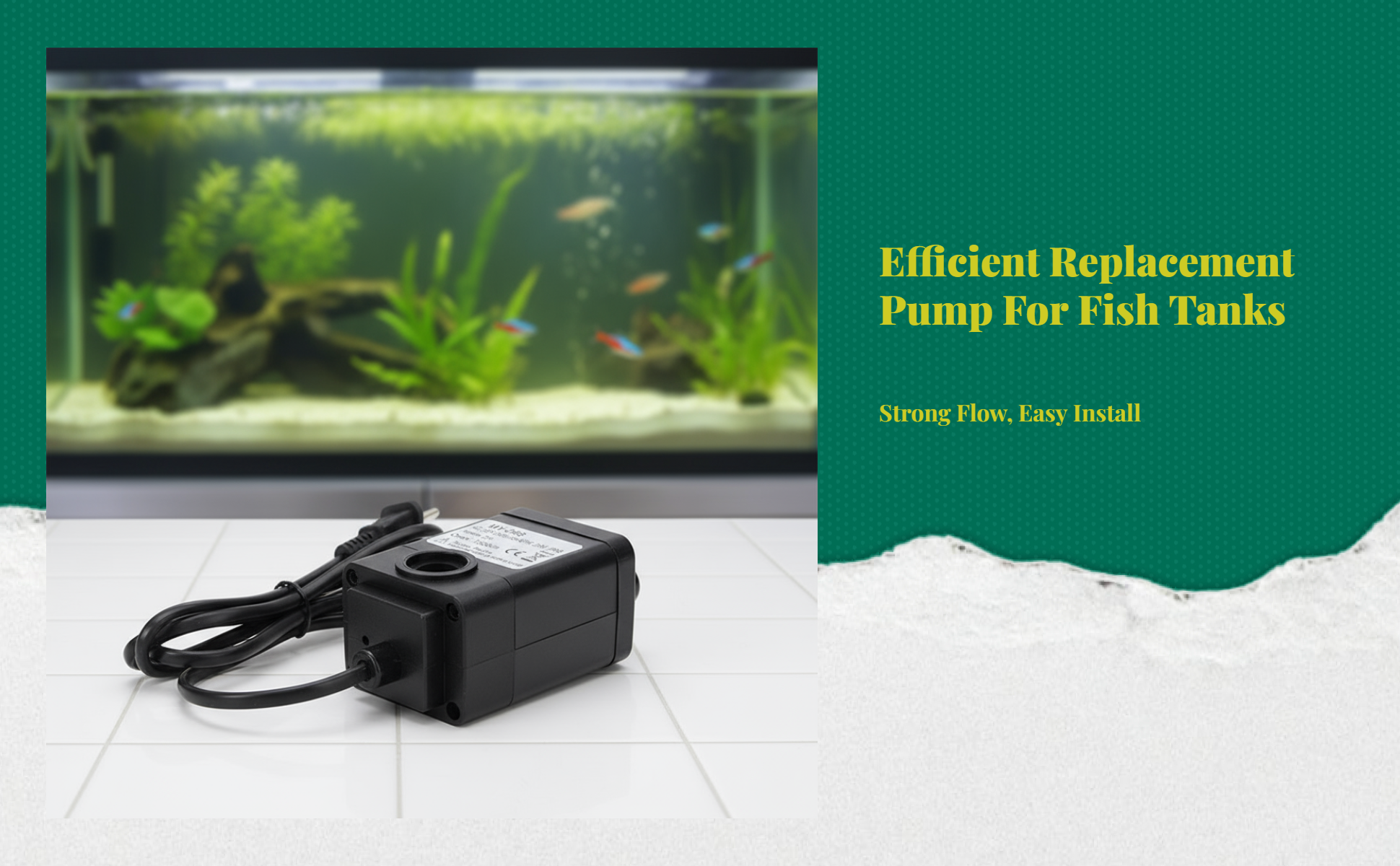 High-lift aquarium submersible pump