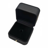 PU Leather Pin Box Elegant Design Commemorative Numismatic Display Case Secure Clasp Brooch Storage Box for Gift