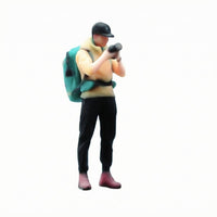 Photographer Figurine Hand Painted 1/64 Scale Figurine Fine Detail