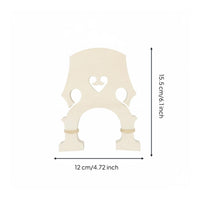 5 Pieces Adjustable Maple Bass Bridge Easy to Install Instrument Part