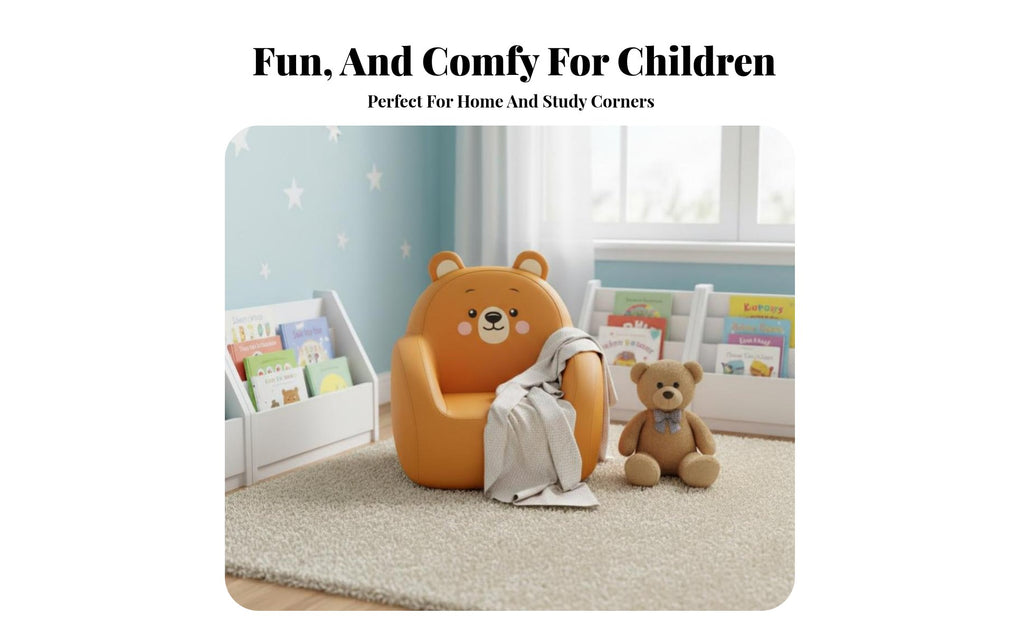 Upholstered child's Armchair Learn-to-Sit Support child's Club Chair for Parents