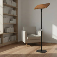Adjustable Book Holder Versatile Floor Book Stand Stable Base Standing Books Holder for Students, Study