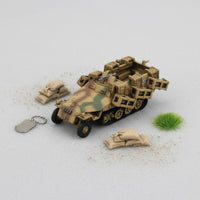 1/144 Scale Armored Vehicle Miniature Ready to Display German King Tiger Armored
