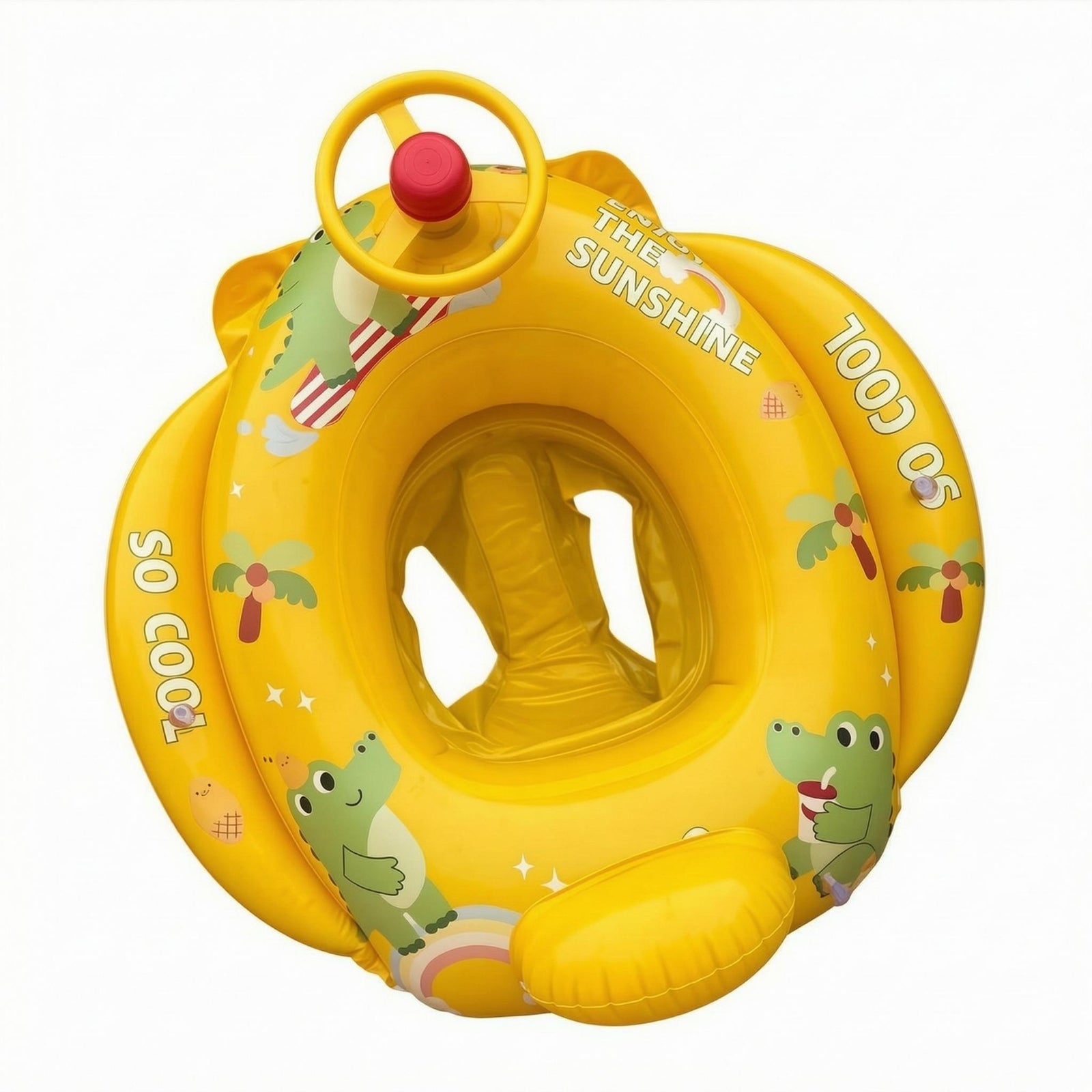 Swim Collar with Seat Portable Water Toy Easy to Inflate